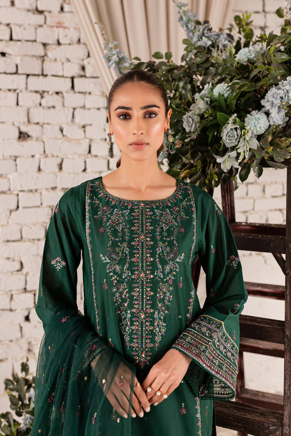 GULL 3Pc - Embroidered Lawn Dress