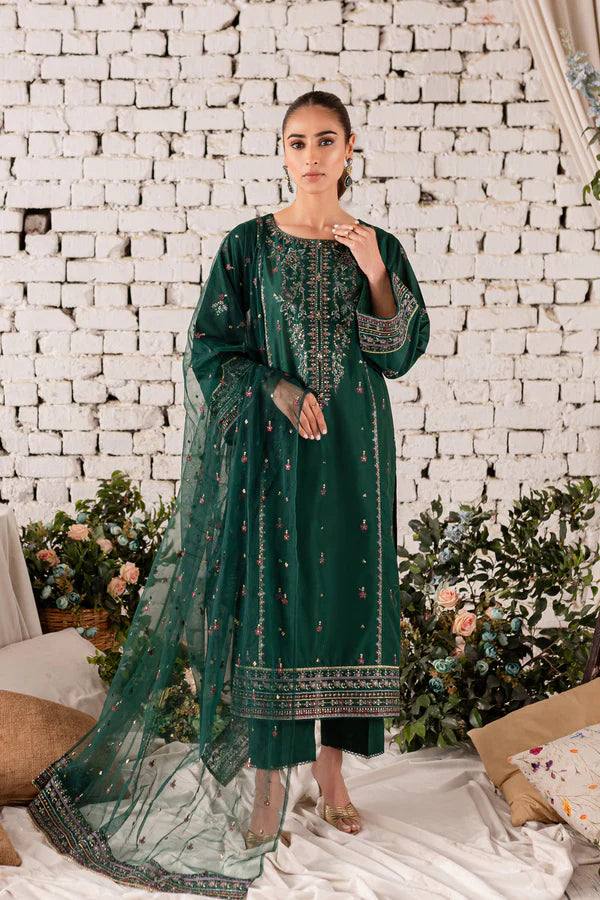 GULL 3Pc - Embroidered Lawn Dress