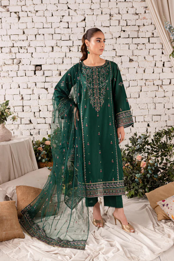 GULL 3Pc - Embroidered Lawn Dress