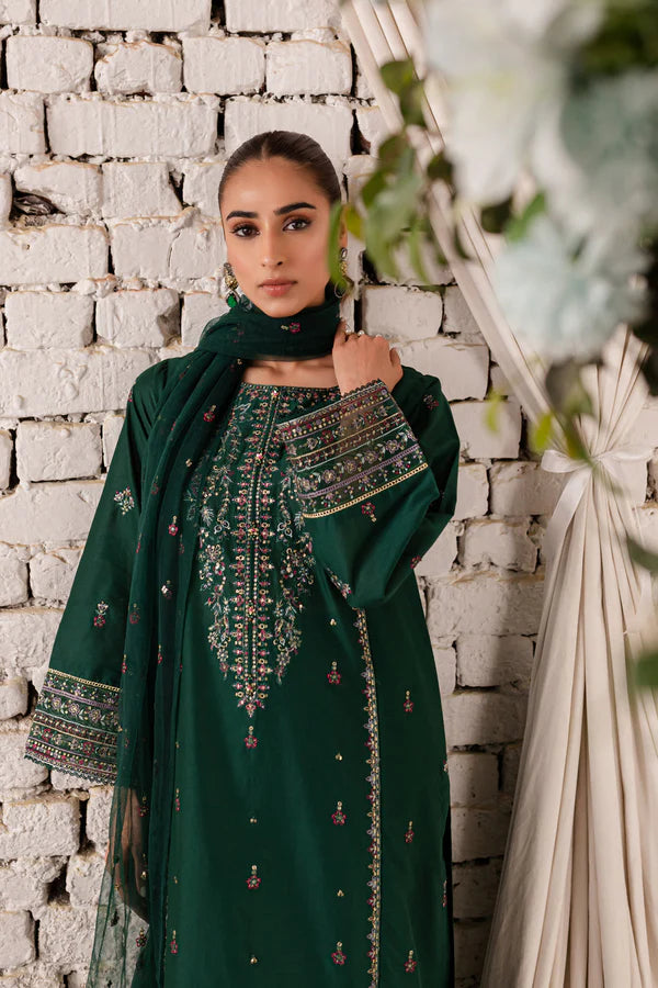 GULL 3Pc - Embroidered Lawn Dress