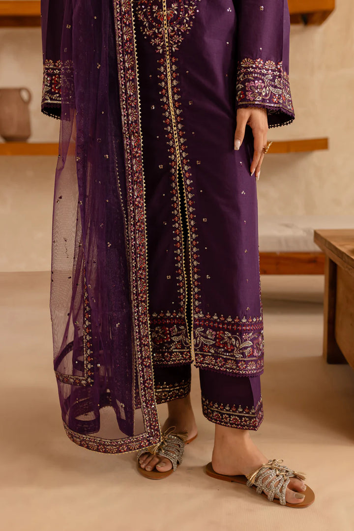 Cyelin 3Pc - Embroidered Lawn Dress