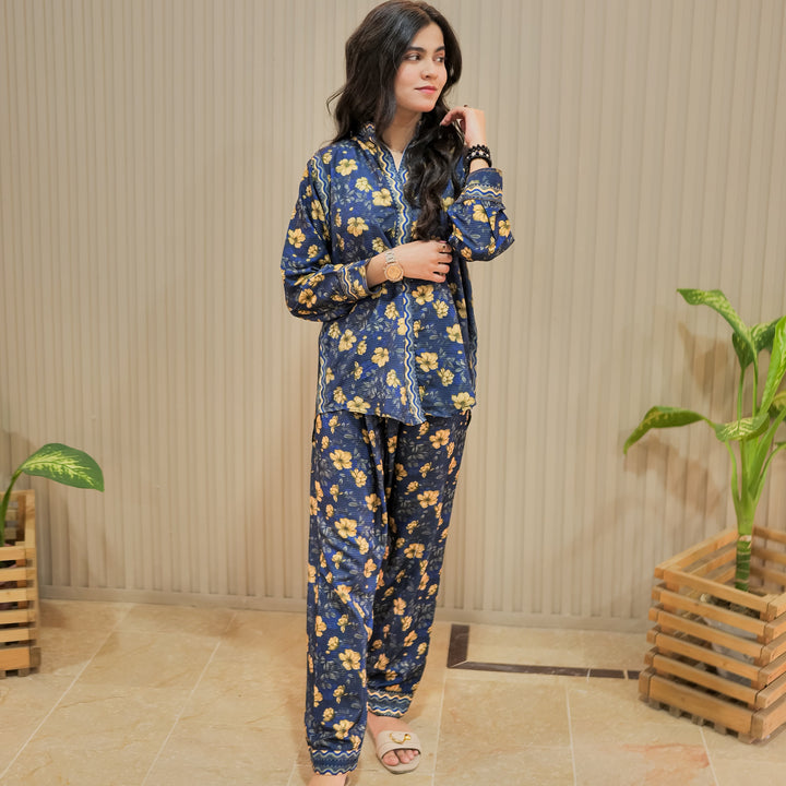 Midnight Bloom Printed Dress