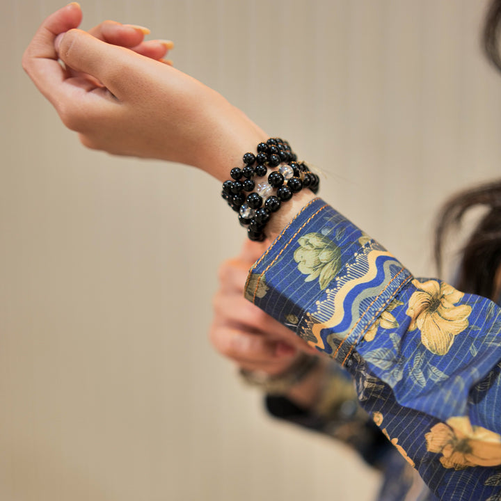 Midnight Bloom Printed Dress