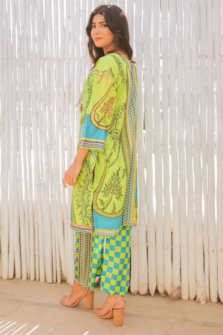 Neon Garden Printed Dress