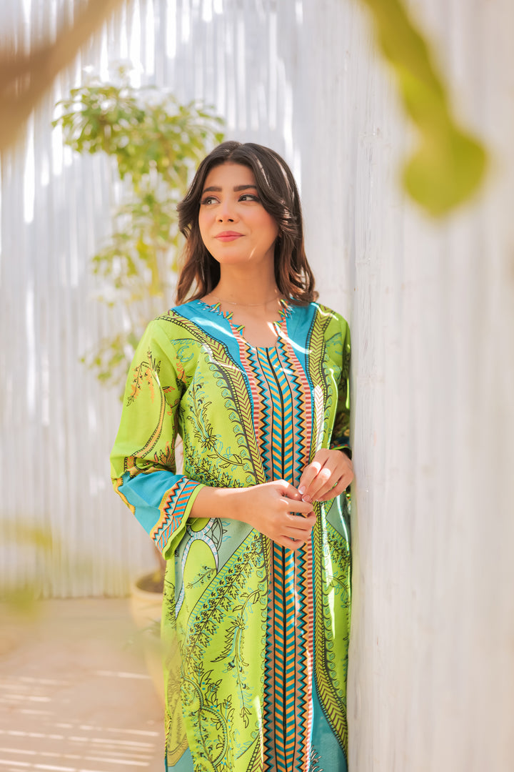 Neon Garden Printed Dress