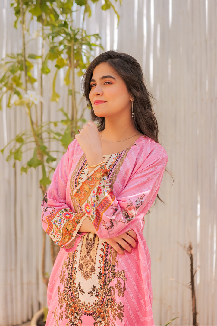 Rose Mist Printed Dress