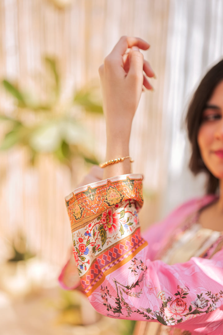 Rose Mist Printed Dress