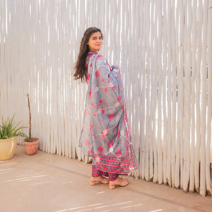 Blush Ripple Printed Dress