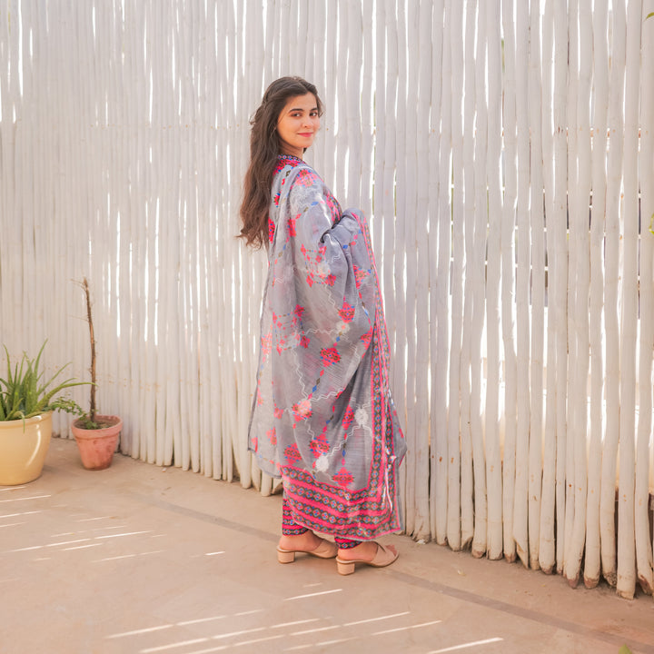 Blush Ripple Printed Dress